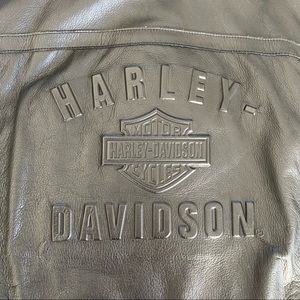 Harley-Davidson Men’s Leather Biker Jacket circa 2007 size XL